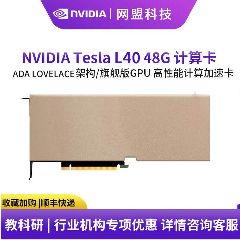 英伟达（NVIDIA）Tesla L40 48G 元宇宙人工智能AI大模型深度学习计算GPU运算加速卡