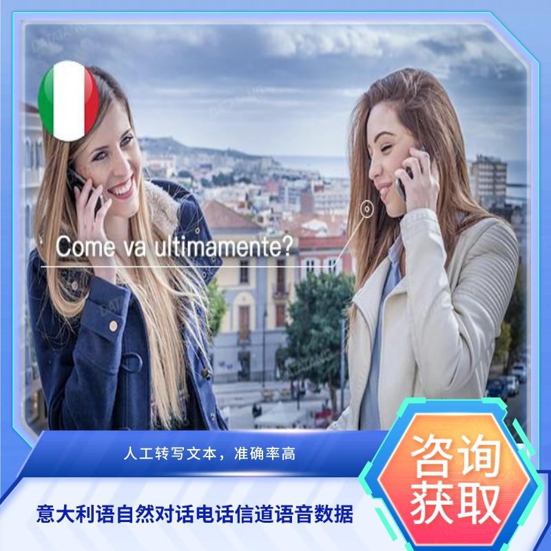 【数据堂】意大利语自然对话电话信道语音数据【500小时】